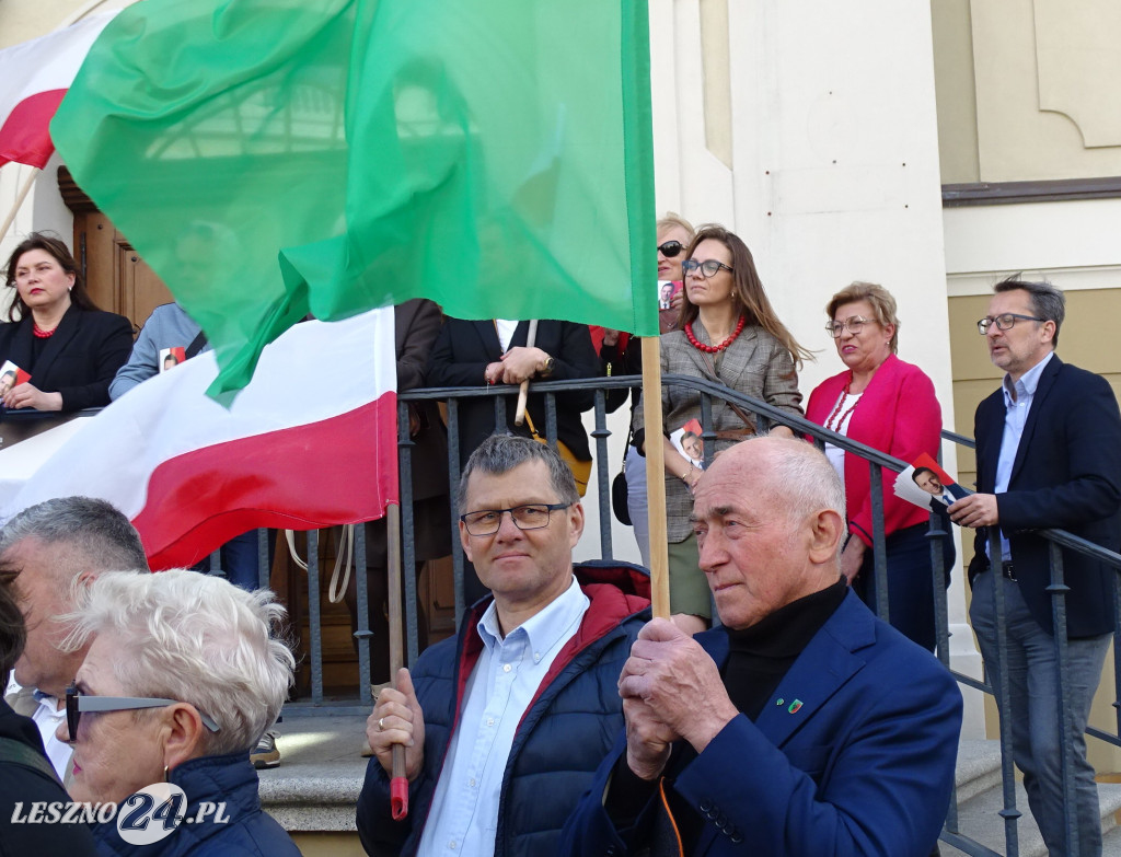 Wiec poparcia dla Rafała Trzaskowskiego w Lesznie