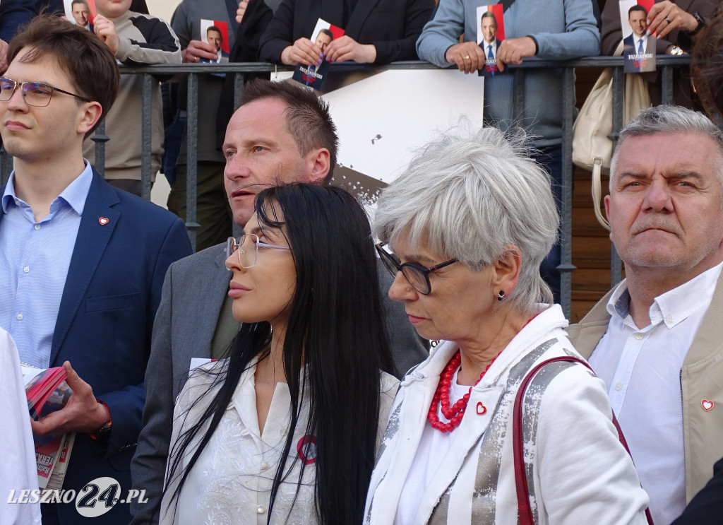 Wiec poparcia dla Rafała Trzaskowskiego w Lesznie