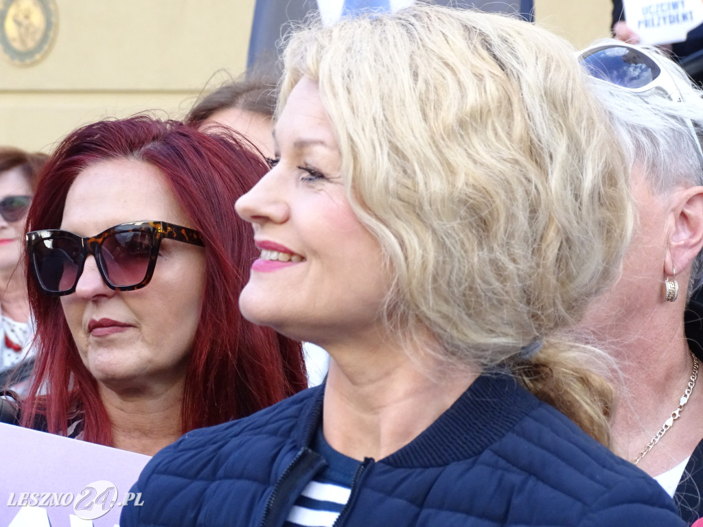 Wiec poparcia dla Rafała Trzaskowskiego w Lesznie