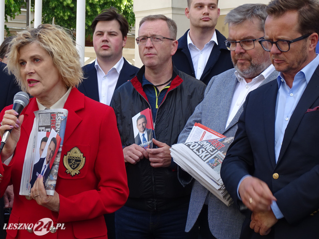 Wiec poparcia dla Rafała Trzaskowskiego w Lesznie