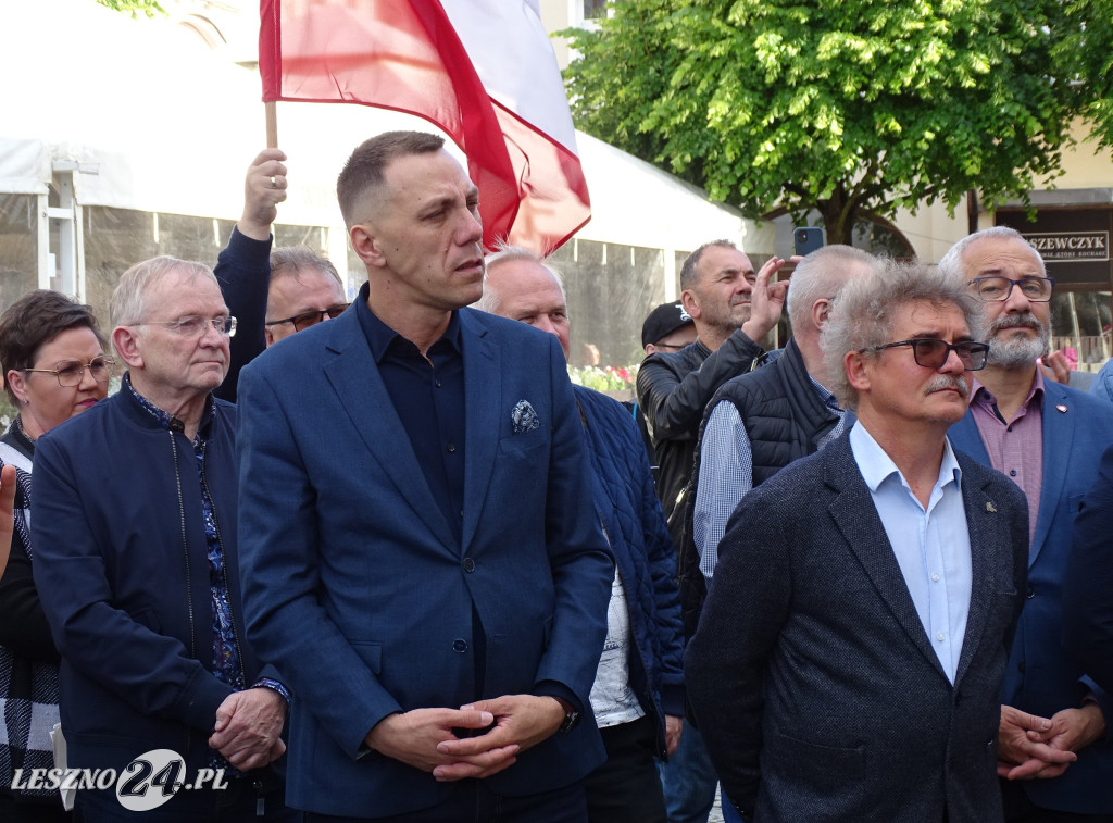 Wiec poparcia dla Rafała Trzaskowskiego w Lesznie
