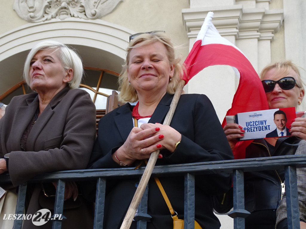 Wiec poparcia dla Rafała Trzaskowskiego w Lesznie