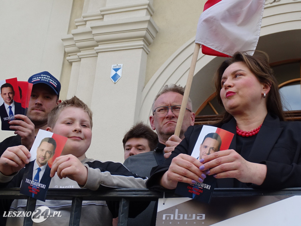 Wiec poparcia dla Rafała Trzaskowskiego w Lesznie