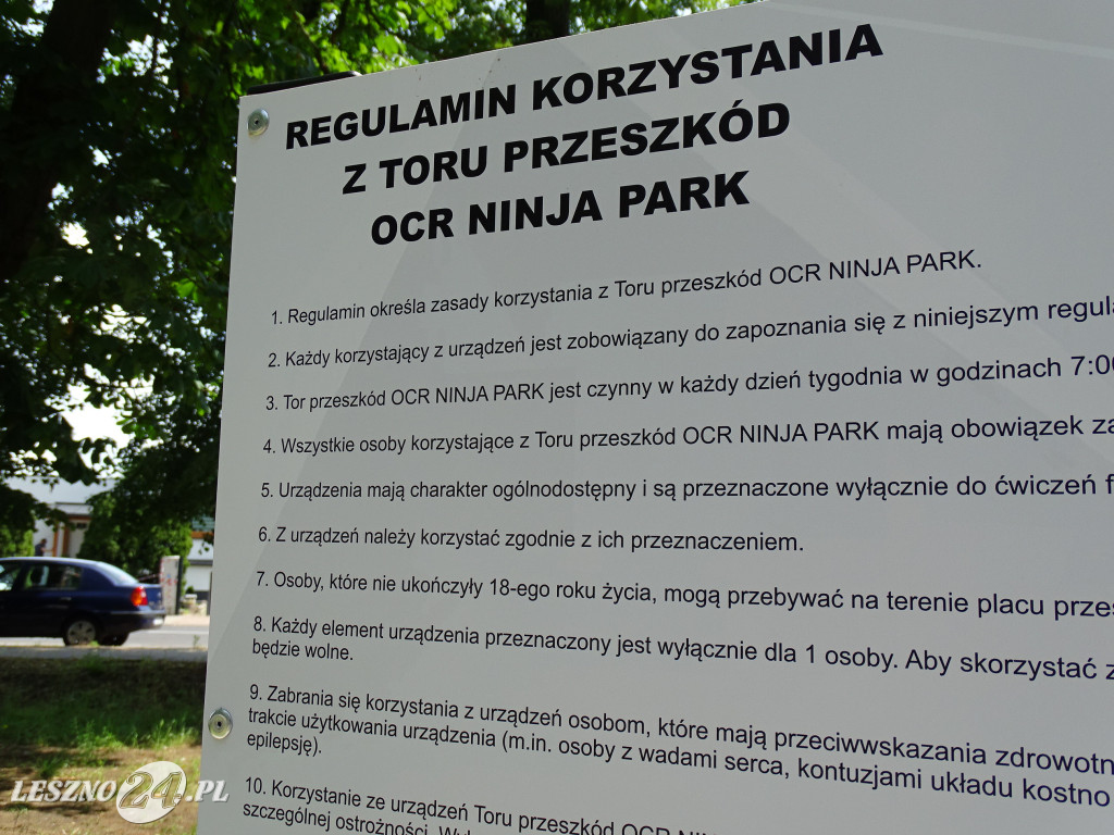 Pierwszy Ninja Park w Lesznie