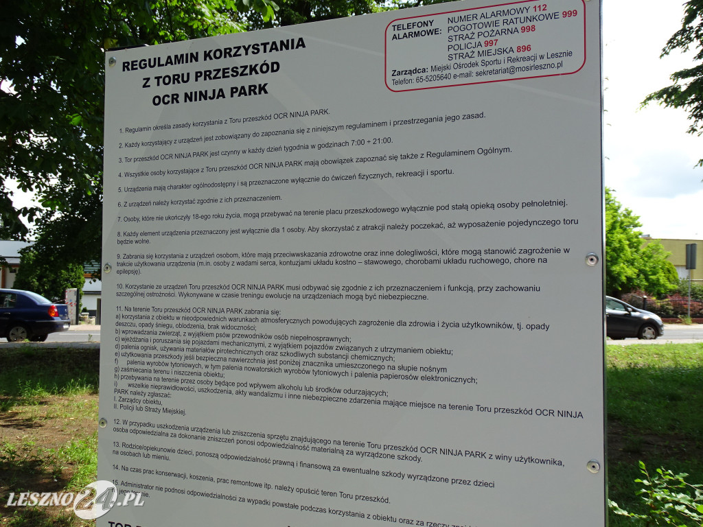 Pierwszy Ninja Park w Lesznie