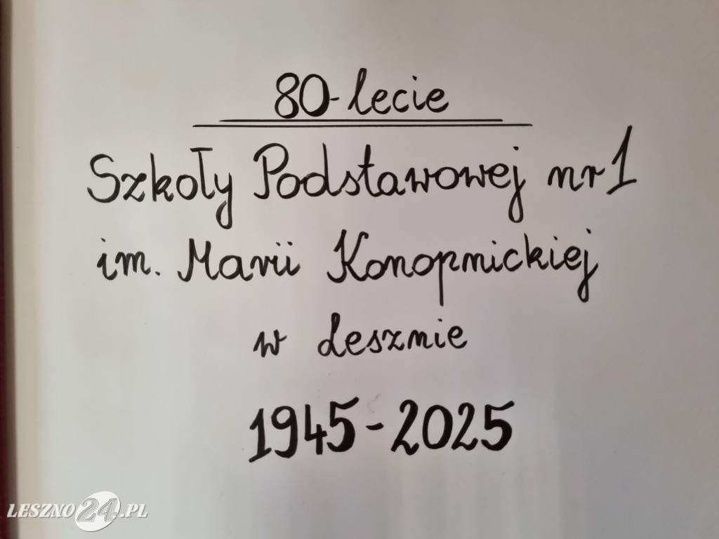 80-lecie Szkoły Podstawowej nr 1 w Lesznie