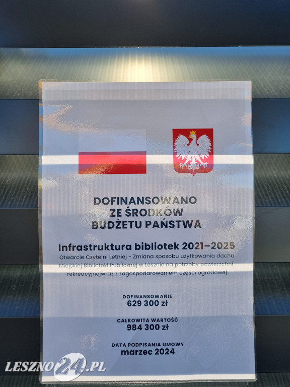 Taras widokowy biblioteki w Lesznie