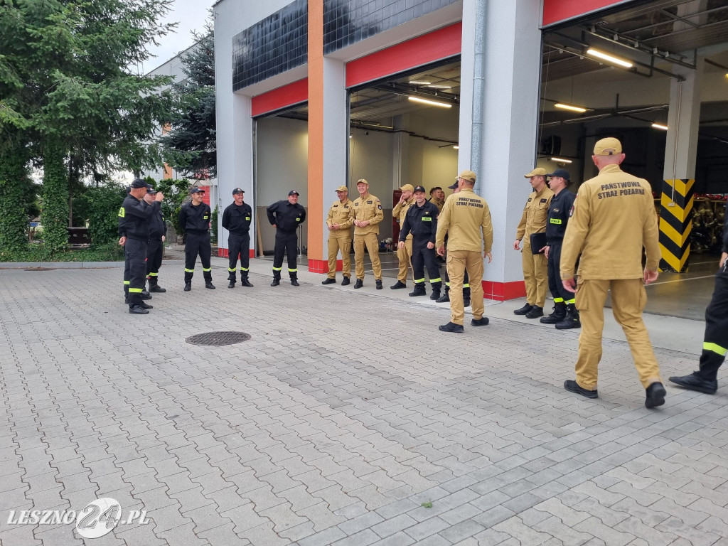 Strażacy wyjechali na tereny zagrożone powodziami