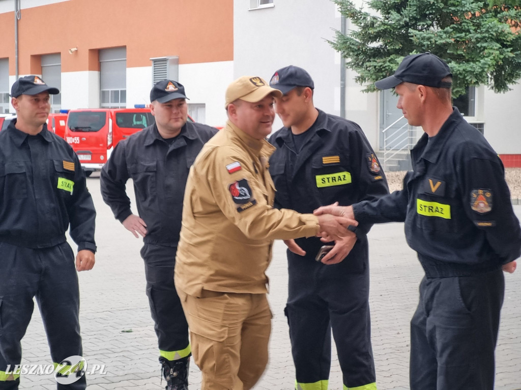 Strażacy wyjechali na tereny zagrożone powodziami