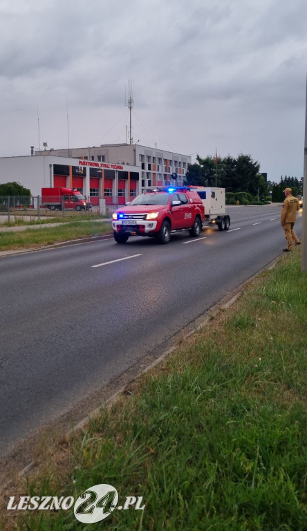 Strażacy wyjechali na tereny zagrożone powodziami
