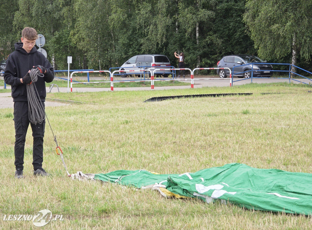 Start balonów znad zalewu w Rydzynie