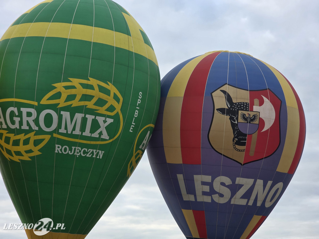Start balonów znad zalewu w Rydzynie