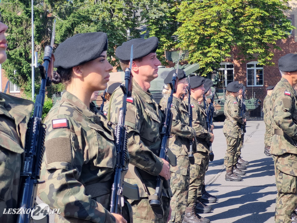 Przysięga wojskowa w Lesznie