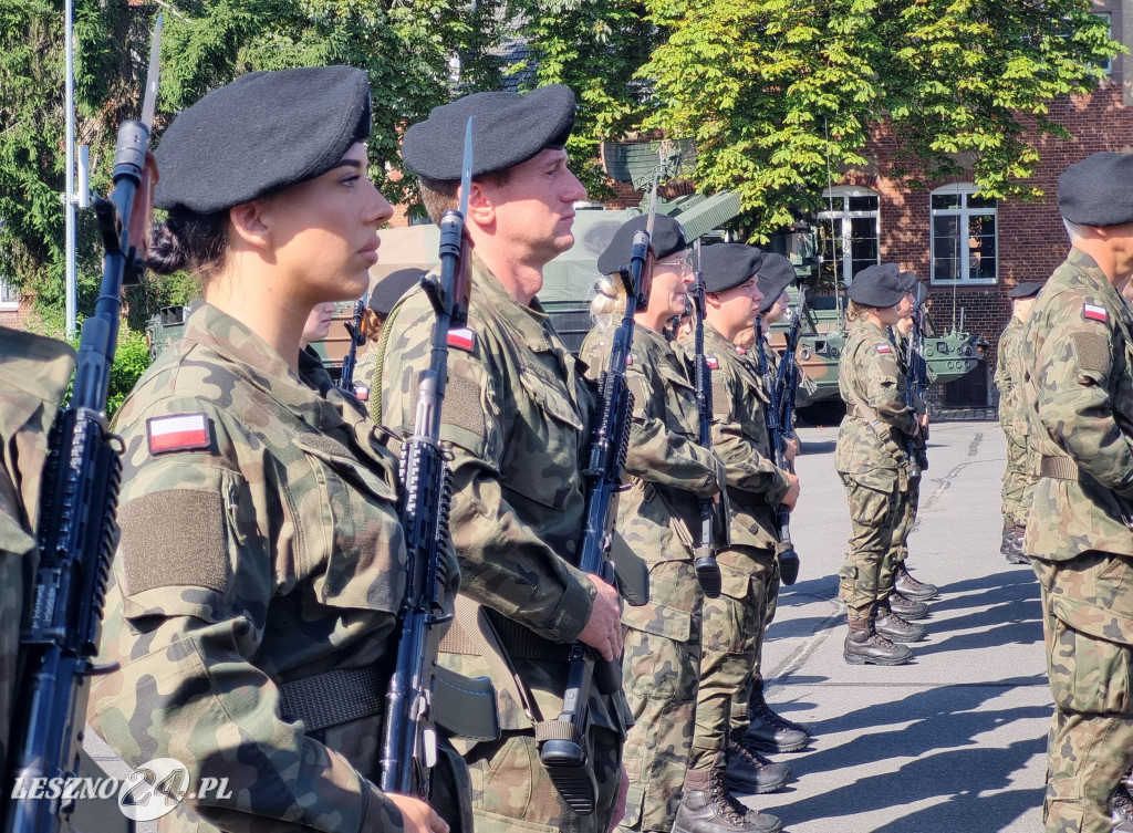 Przysięga wojskowa w Lesznie