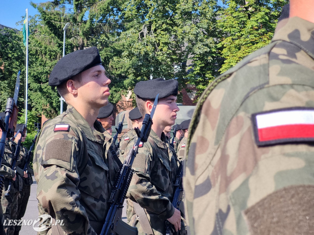 Przysięga wojskowa w Lesznie