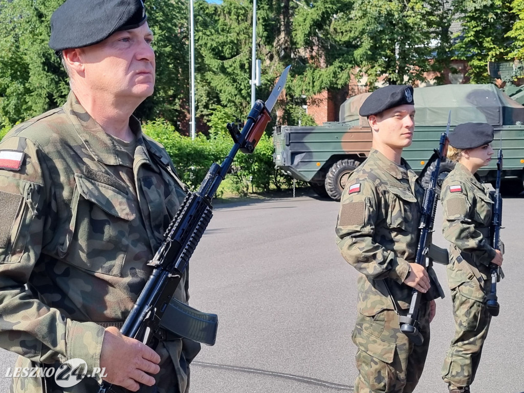 Przysięga wojskowa w Lesznie