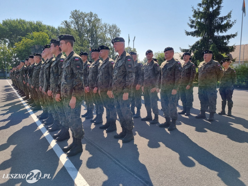 Przysięga wojskowa w Lesznie