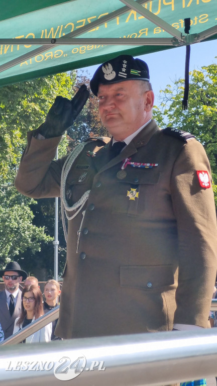 Przysięga wojskowa w Lesznie