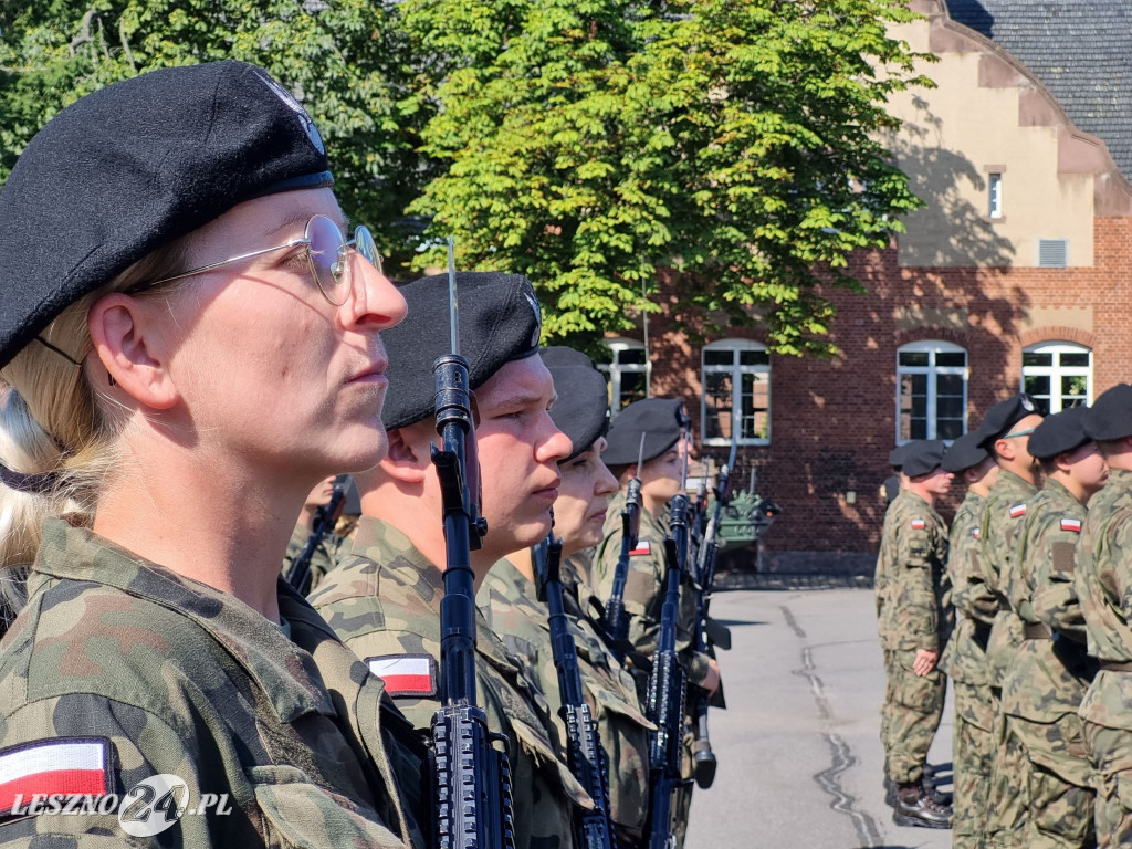 Przysięga wojskowa w Lesznie