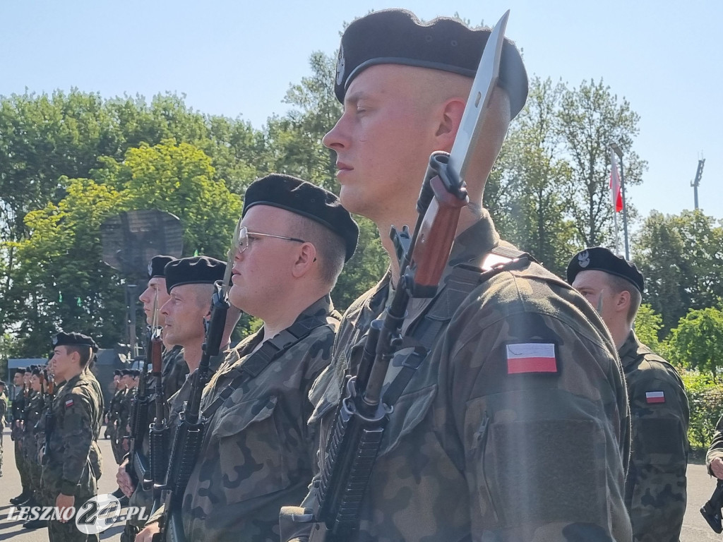 Przysięga wojskowa w Lesznie