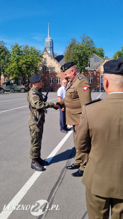 Przysięga wojskowa w Lesznie