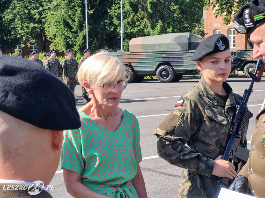 Przysięga wojskowa w Lesznie