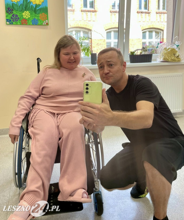 Czesław Mozil w WTZ Zaborowo w Lesznie