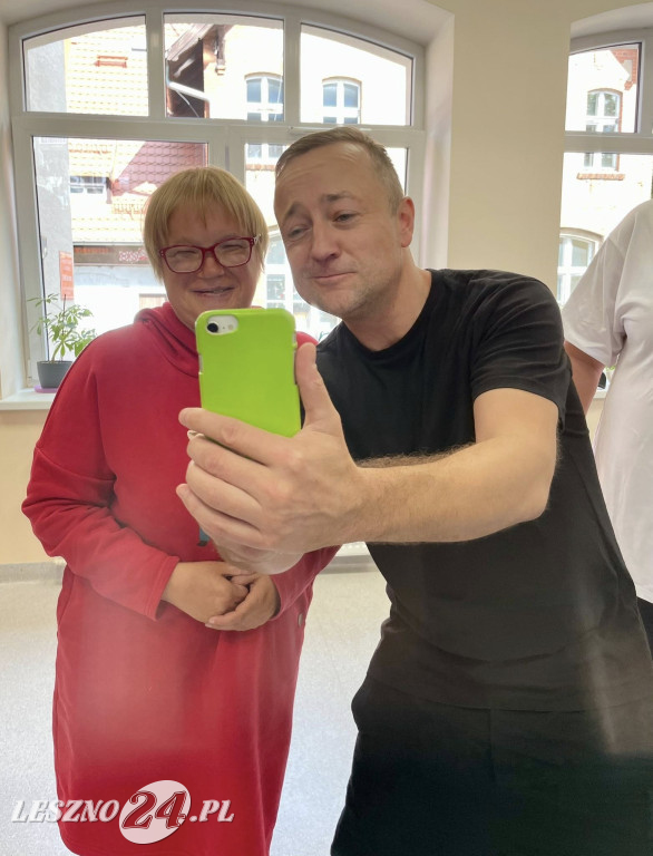 Czesław Mozil w WTZ Zaborowo w Lesznie