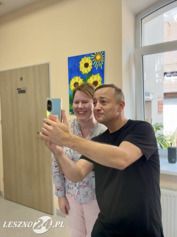 Czesław Mozil w WTZ Zaborowo w Lesznie