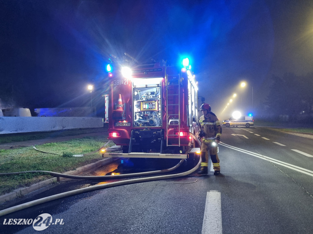 Pożar busów przy ul. Usługowej