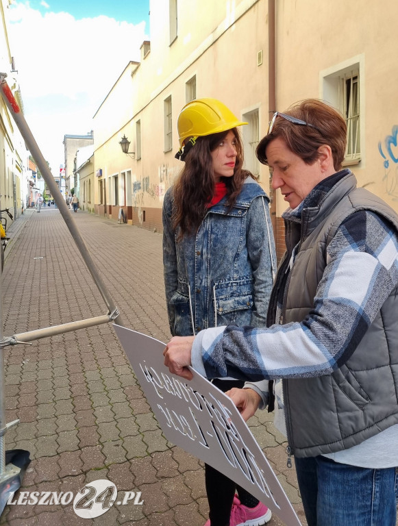 Mural przy ul. Wróblewskiego w Lesznie