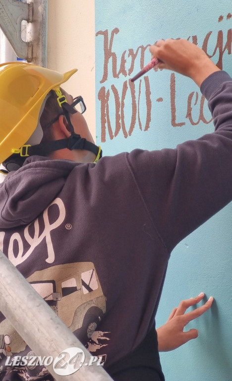 Mural przy ul. Wróblewskiego w Lesznie