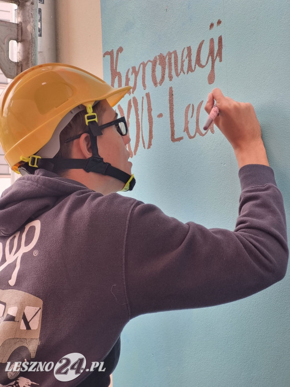 Mural przy ul. Wróblewskiego w Lesznie