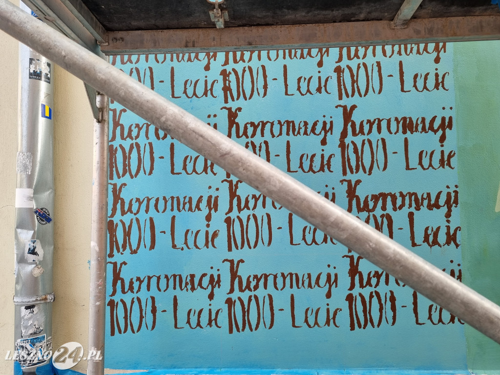 Mural przy ul. Wróblewskiego w Lesznie