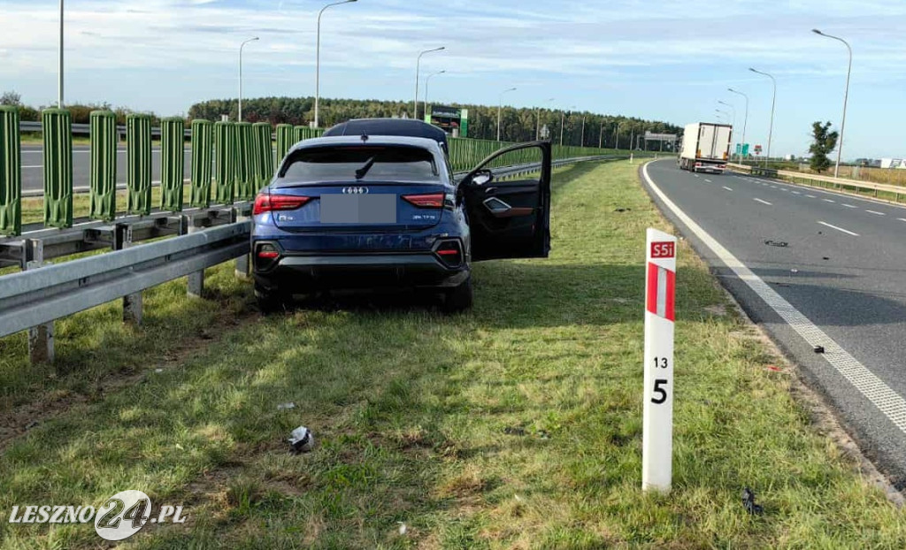 Zderzenie czołowe 2 osobówek