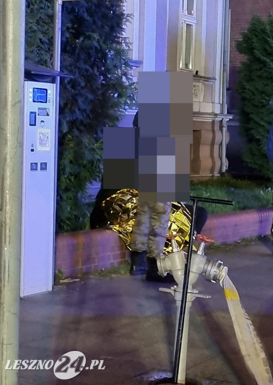 Pożar w kamienicy przy ul. Słowiańskiej w Lesznie