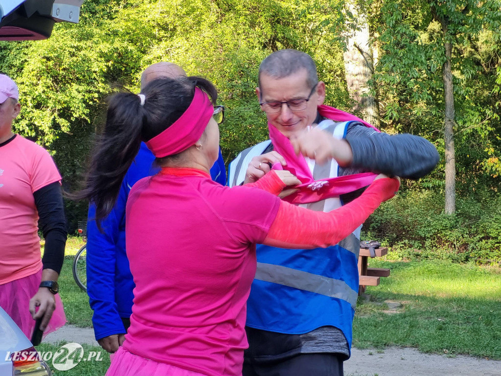 Różowy parkrun w Lesznie