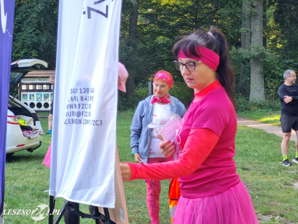 Różowy parkrun w Lesznie
