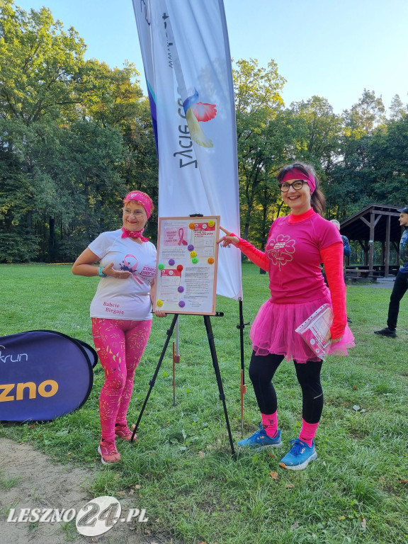 Różowy parkrun w Lesznie