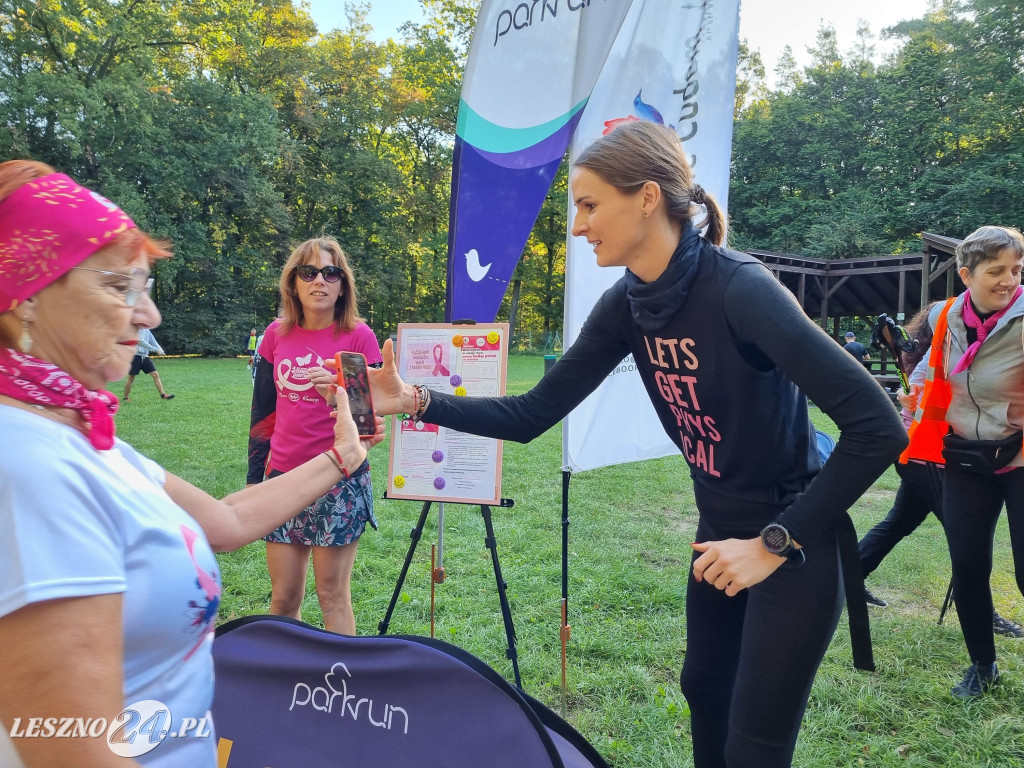 Różowy parkrun w Lesznie