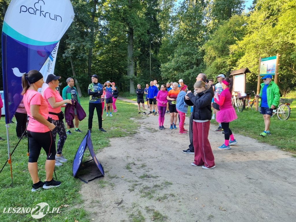 Różowy parkrun w Lesznie