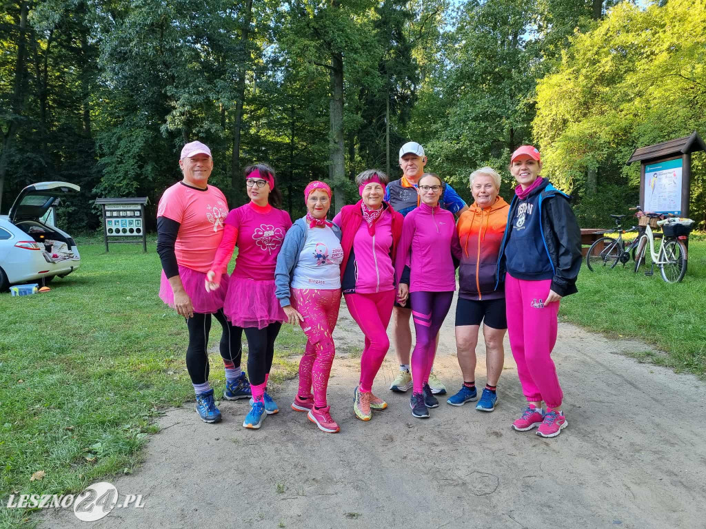 Różowy parkrun w Lesznie
