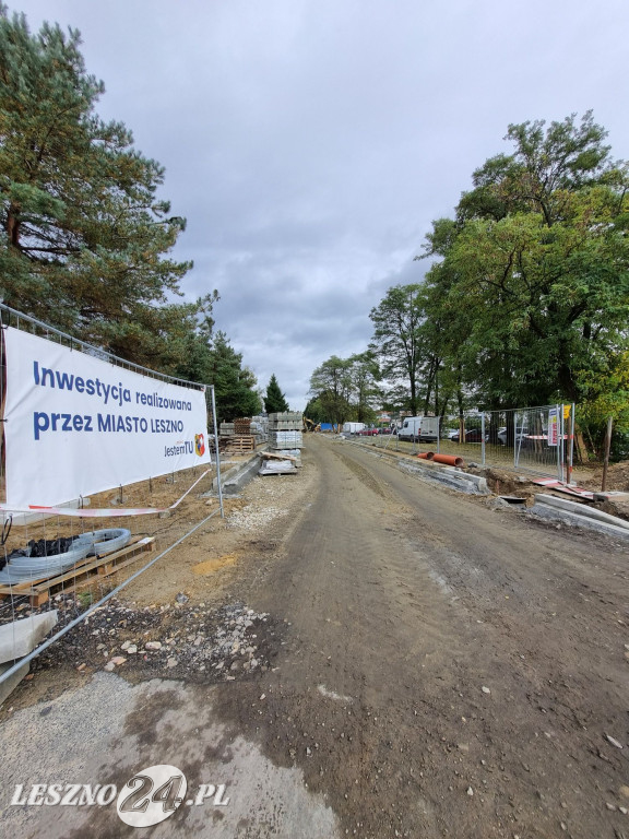 Przebudowa ulicy Kiepury w Lesznie