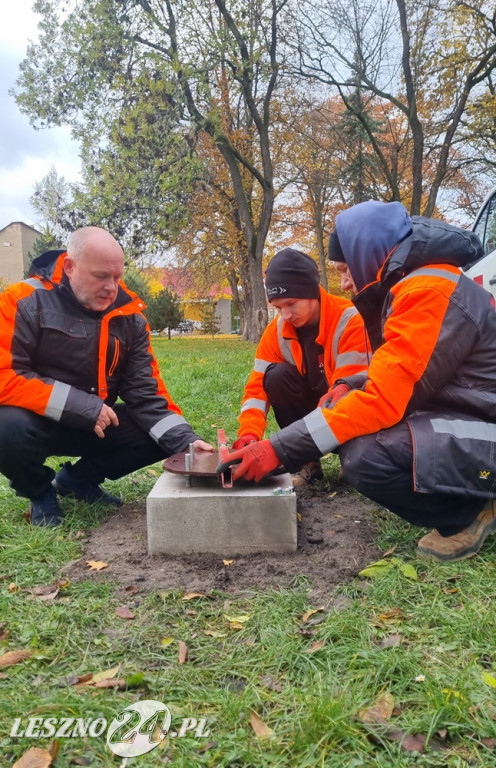 Rzeźba Frusia w Parku im. Leszczyńskich Satyryków