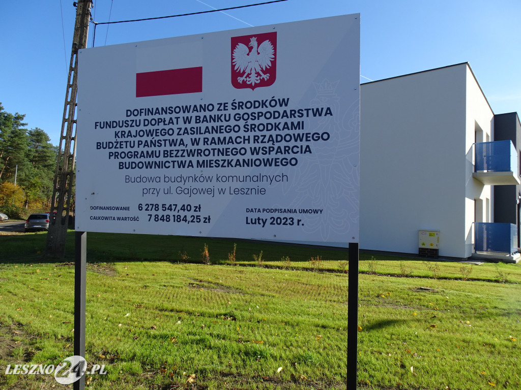 Nowe budynki komunalne w Lesznie