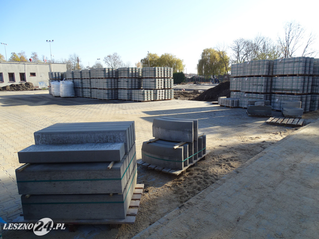 Parking przy hali Ćwicznia Miejska w Lesznie