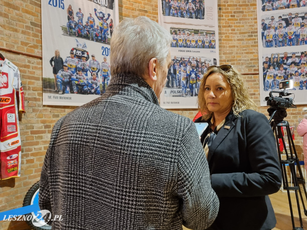 Wystawa żużlowa w Wieży Ciśnień w Lesznie