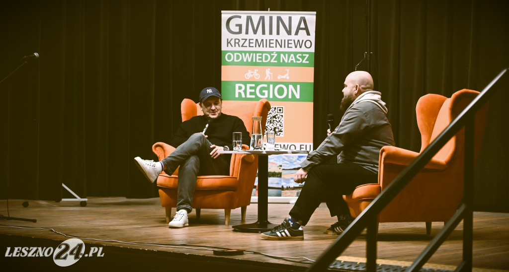 Adam Woronowicz na spotkaniu w Garzynie