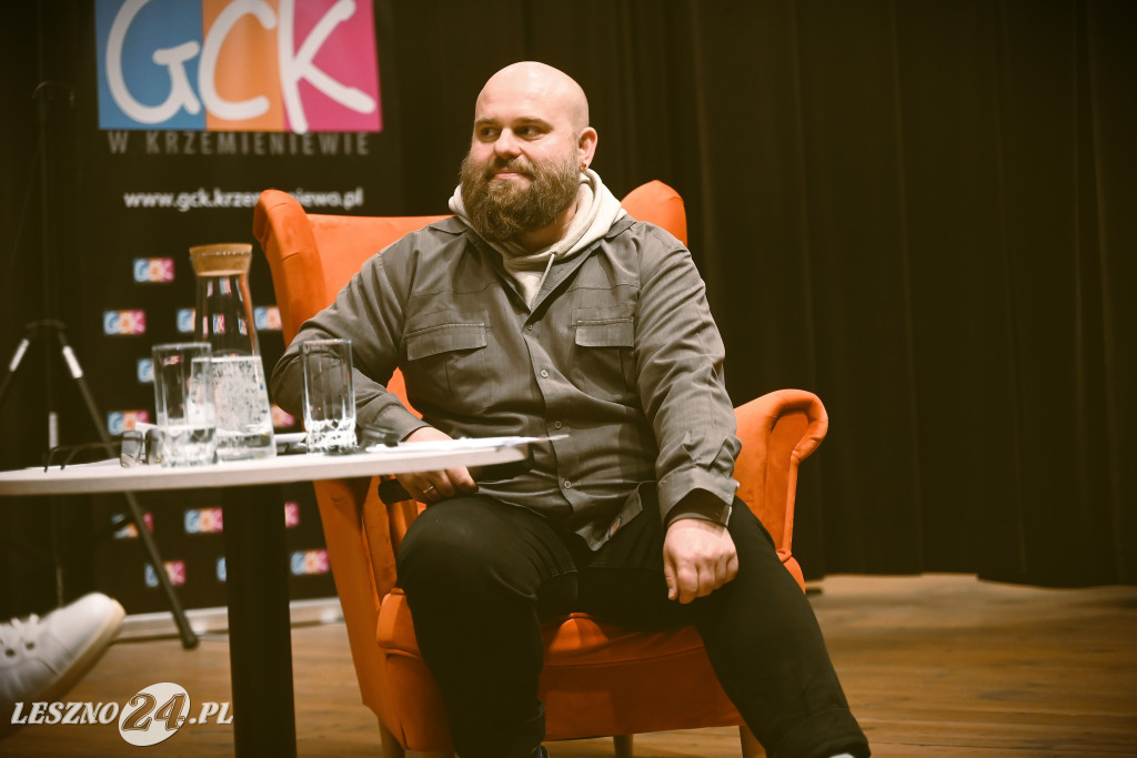 Adam Woronowicz na spotkaniu w Garzynie