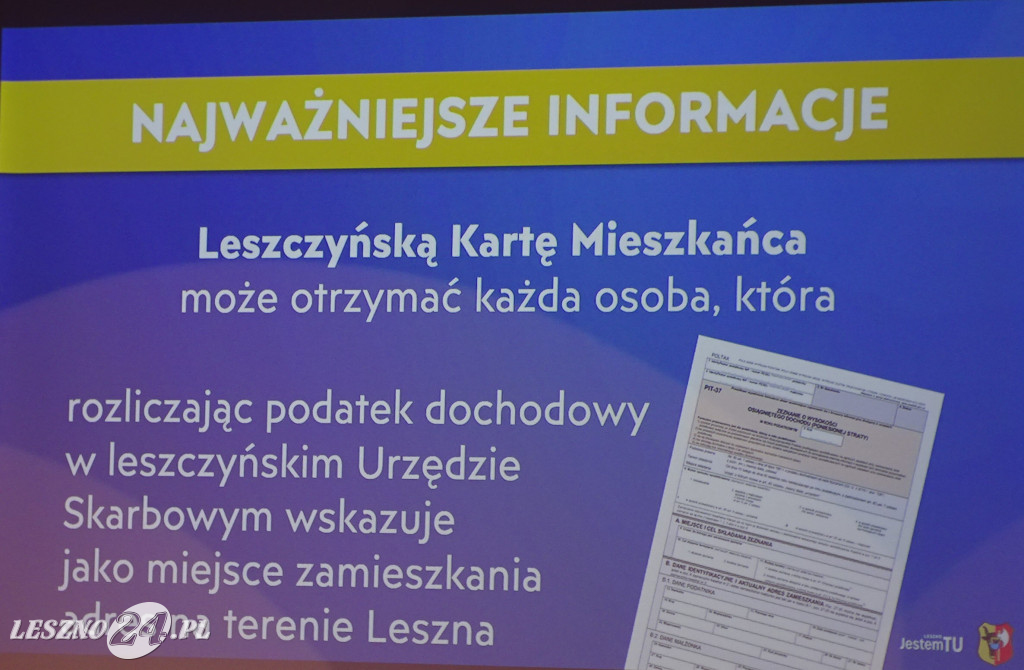 Inauguracja Leszczyńskiej Karty Mieszkańca